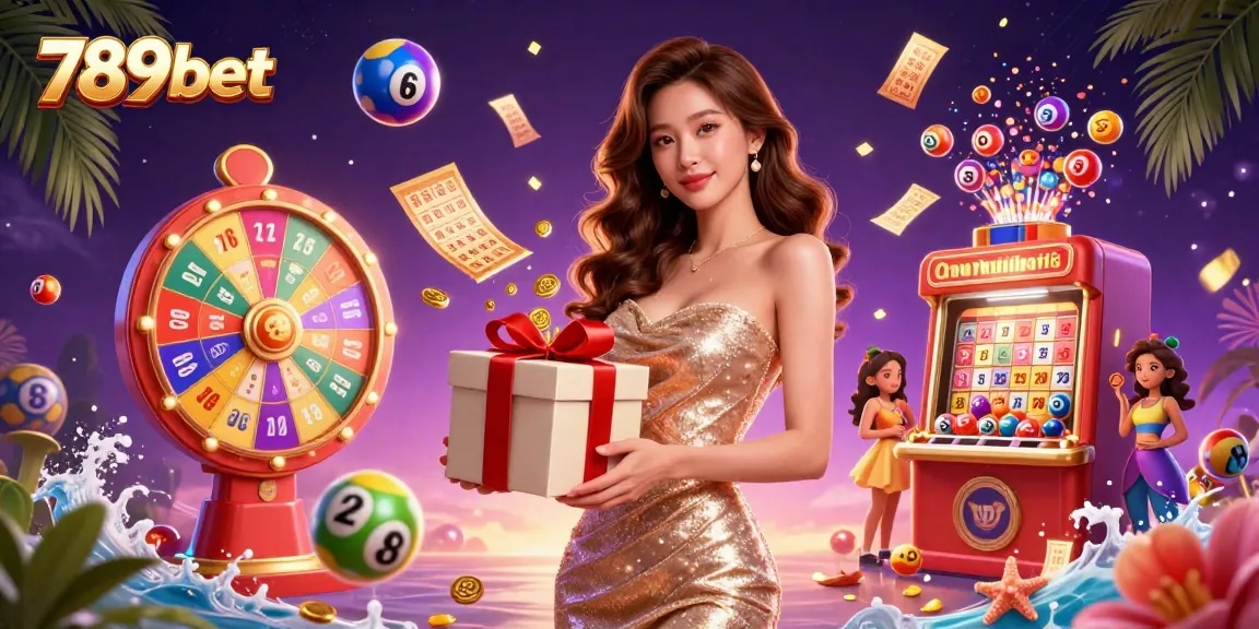 Experience the excitement of 789bet with vibrant casino-themed illustration showcasing celebration elements.