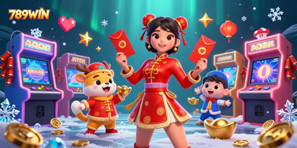Experience the vibrant world of 789WIN with exciting gaming elements and a festive atmosphere.