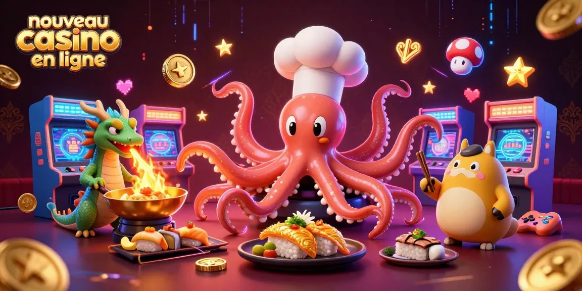 Découvrez les jeux passionnants de nouveau casino en ligne avec un chef sushi, un dragon et un client