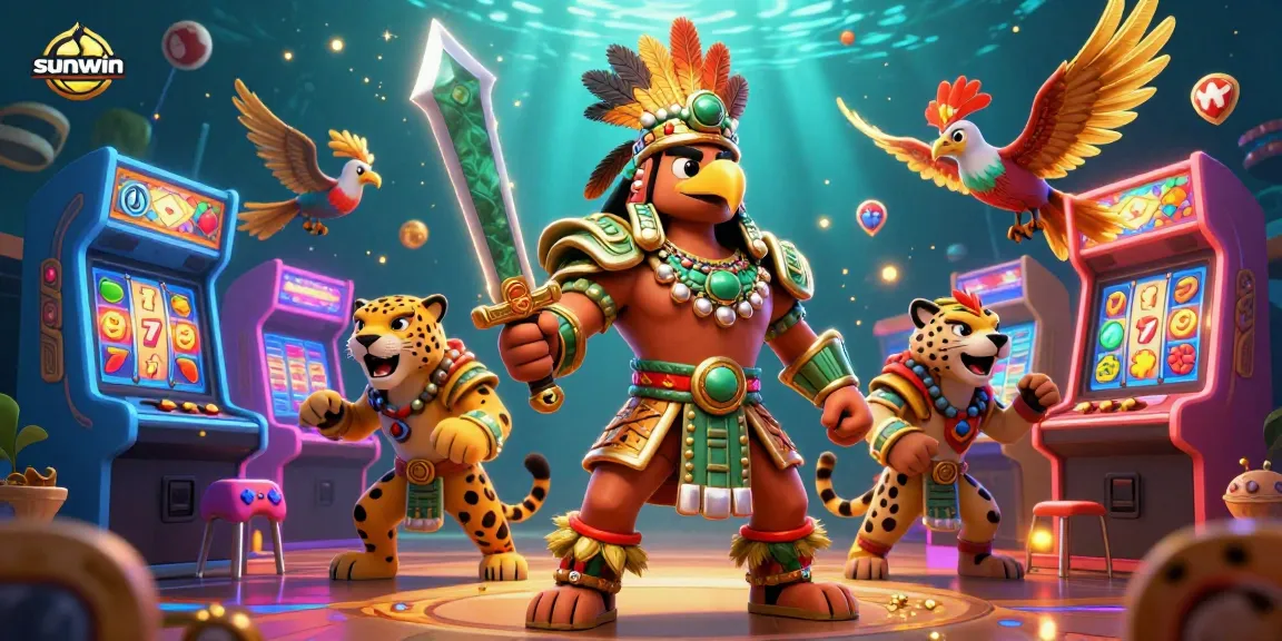 Players engage in thrilling casino slots at sunwin with vibrant games and dynamic characters.