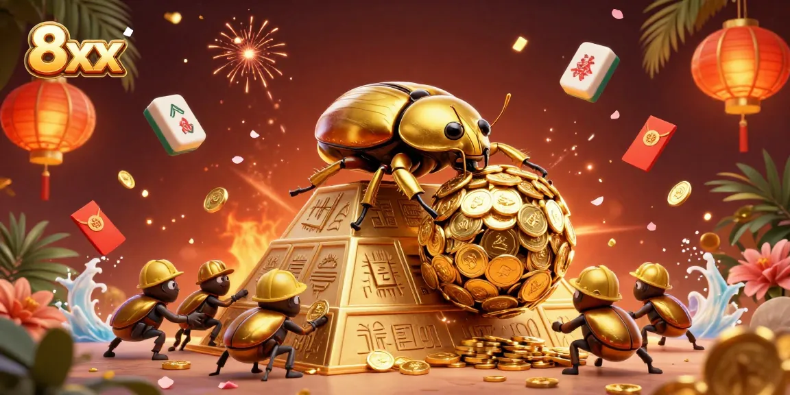 Experience thrilling gameplay with 8xx, visualized through golden coins and dynamic casino symbols.