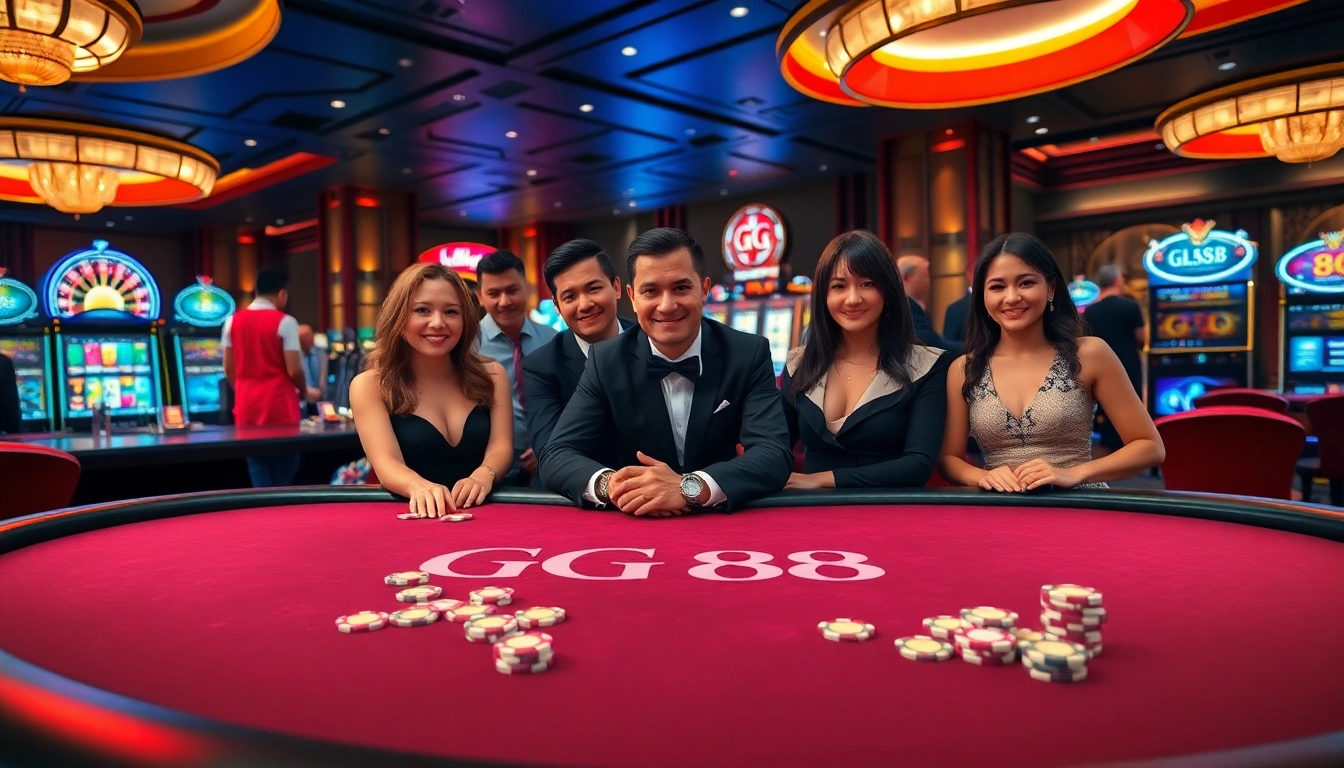 Players enjoying an exciting game at the GG 88 poker table, showcasing the thrill of winning.