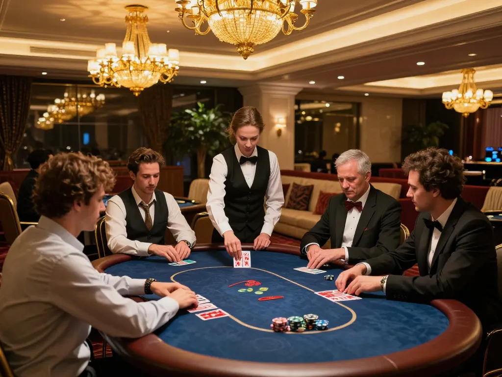 Experience elite gaming with kim66 vip at a luxurious poker table surrounded by exclusive decor
