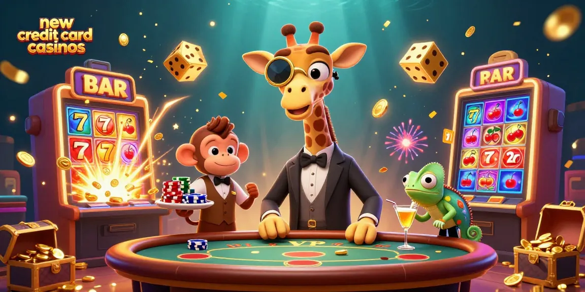 Engage with new credit card casinos as a high-rolling giraffe revels in the jackpot scene.