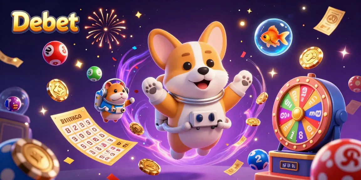 Debet engages players in a vibrant casino scene with dynamic lotteries and gaming excitement.