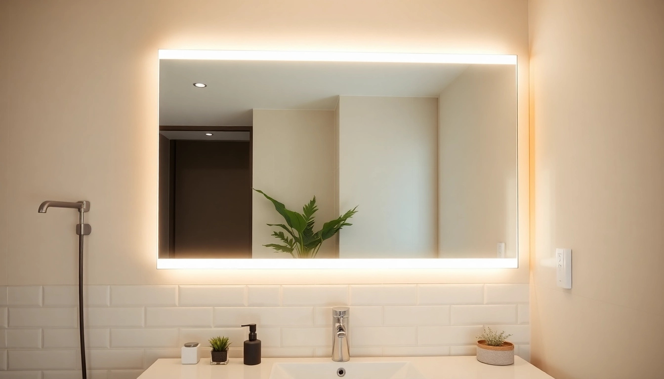 Illuminate your space with a stunning led mirror bathroom that enhances modern aesthetics.