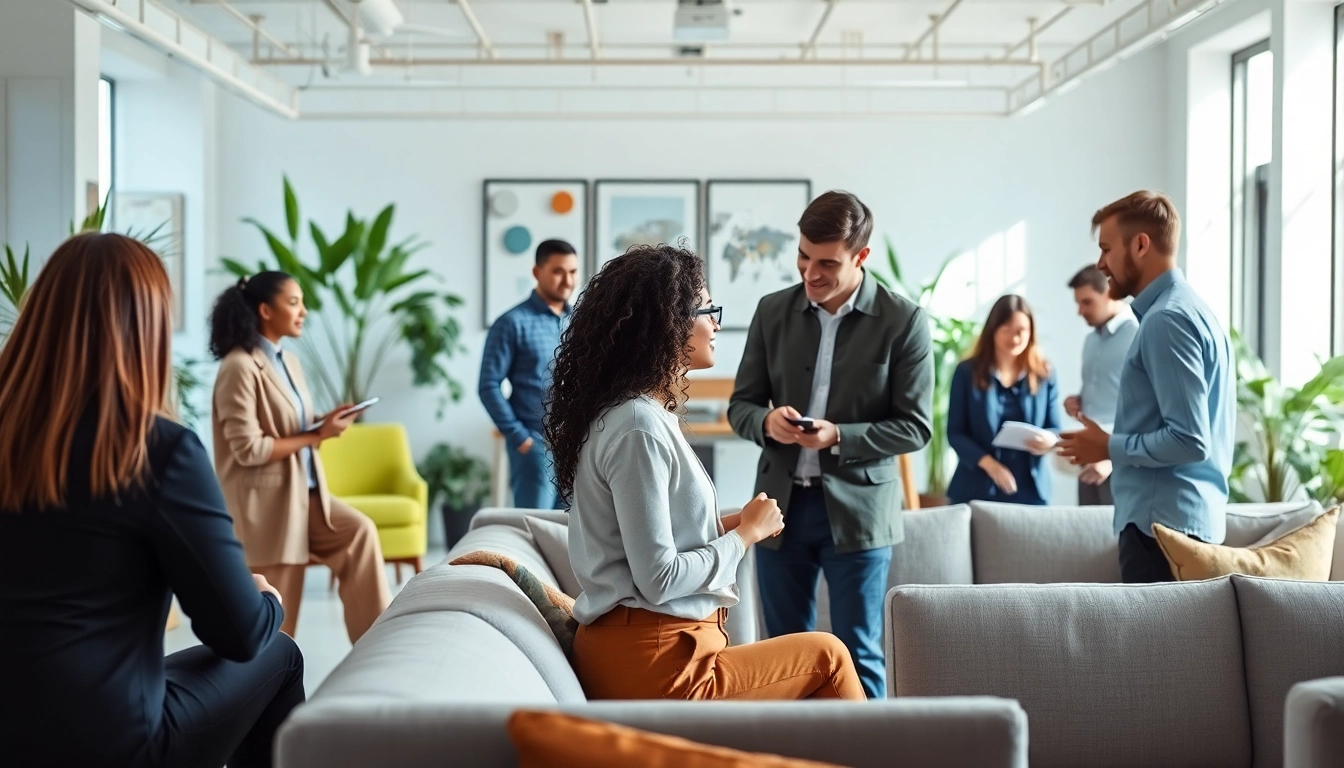 Enhancing autism at work support through inclusive teamwork in a modern office setting.