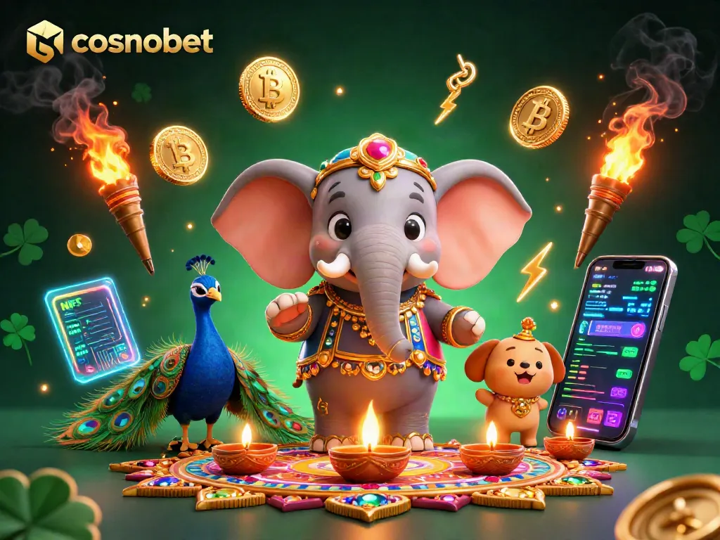 Experience winning strategies at cosmobet casino with vibrant 3D illustration full of excitement.