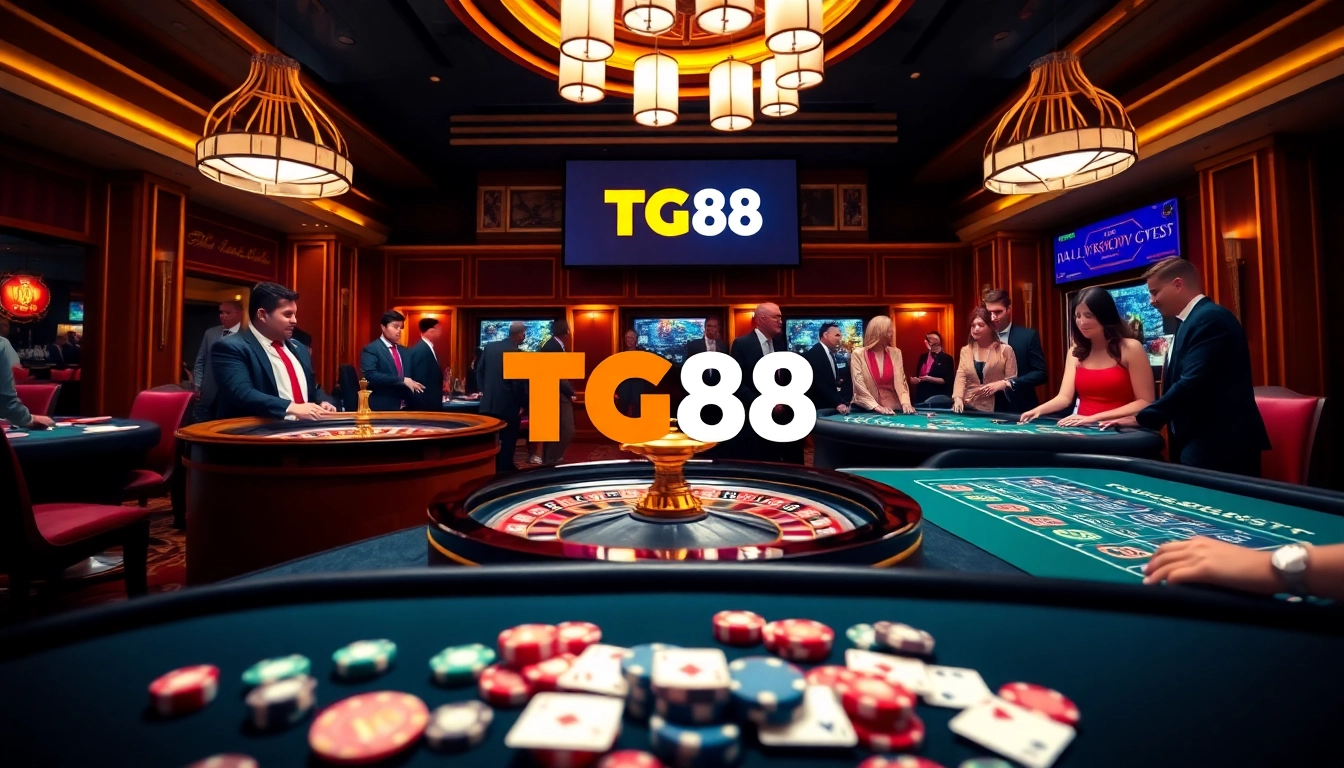 Experience thrilling casino action at TG88 with immersive gaming tables and exciting slots.