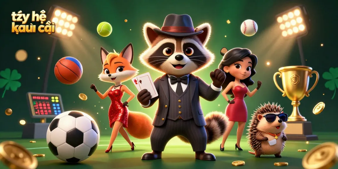 Experience the excitement of tỷ lệ kèo nhà cái with dynamic sports betting scenes featuring animated characters and vibrant visuals.