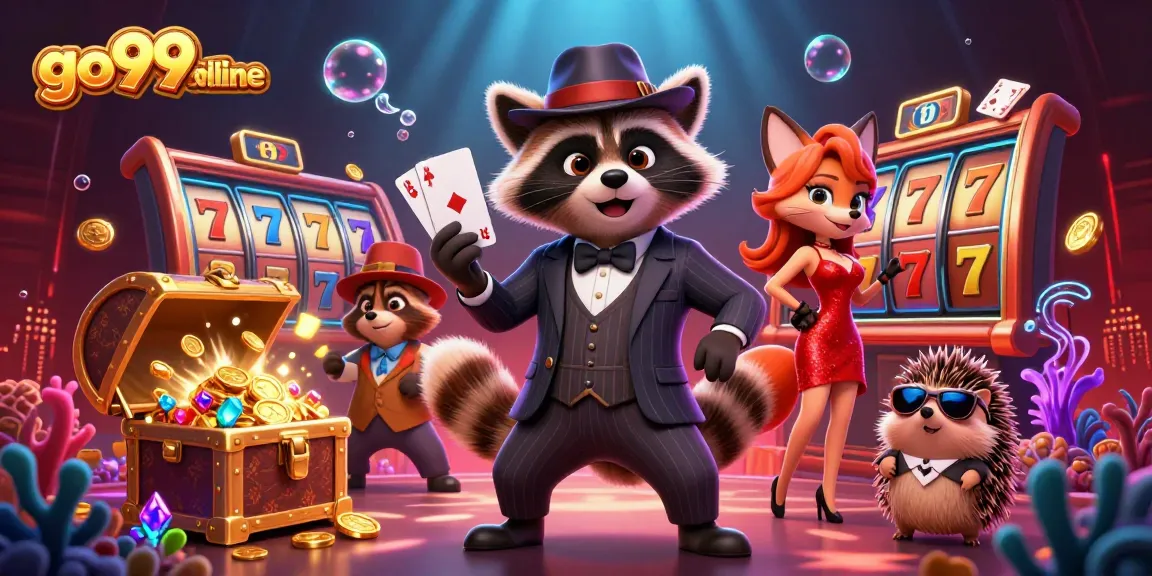 Experience thrilling wins and excitement at go99online with vibrant gambling action and charming 3D characters.