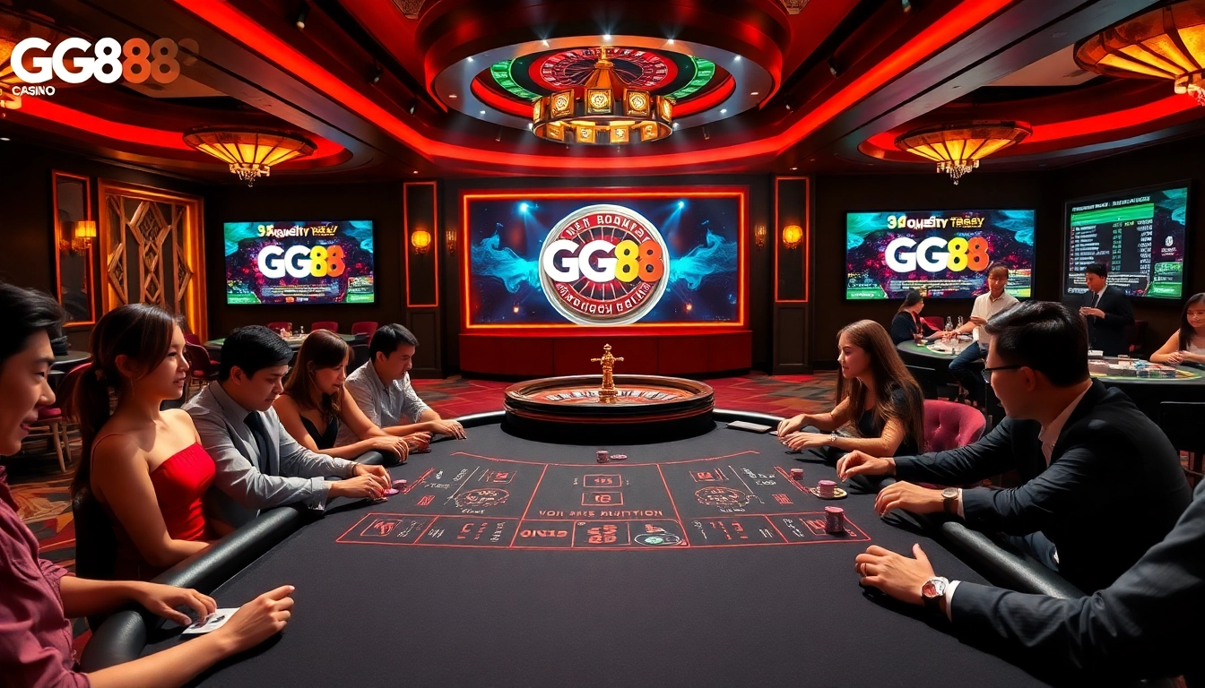 Experience the thrill of GG 88 with vibrant casino games, poker tables, and engaging players.