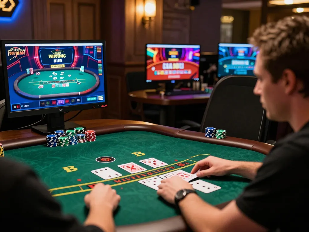 Engaging with Go88 online blackjack game setup showcasing strategic gameplay and immersive experience
