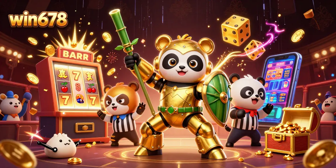 Win678 showcases an exciting online casino adventure with cheerful characters and immersive gaming elements.