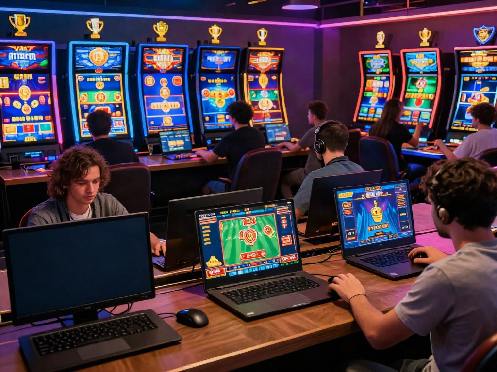 Exciting online gaming scene showing players engaging at LU88's platform, enhancing their gambling experience.