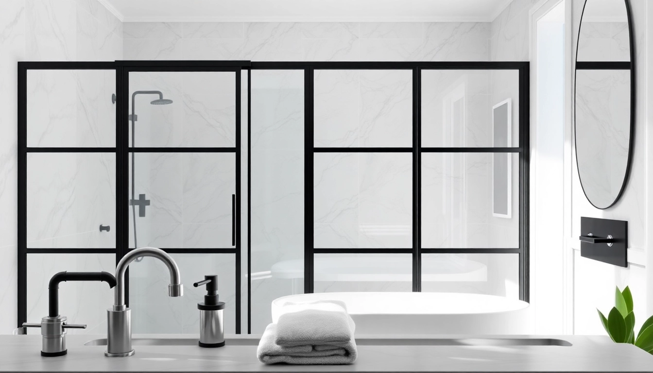 Explore stylish black frame shower doors that enhance modern bathroom aesthetics with sleek design.