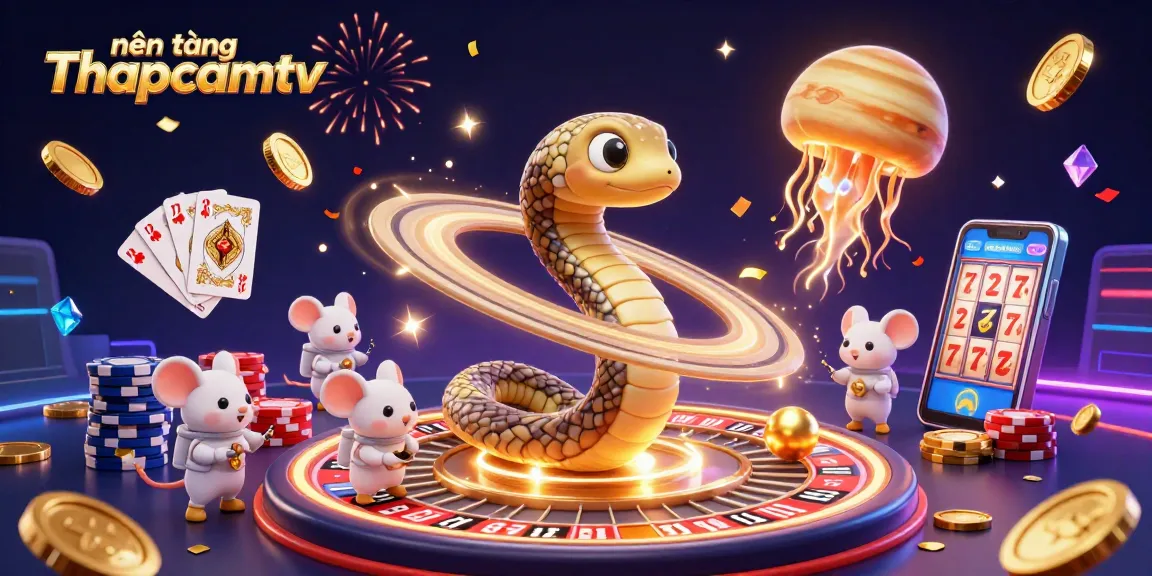 Experience excitement on nền tảng Thapcamtv as astronaut mice engage in cosmic betting fun