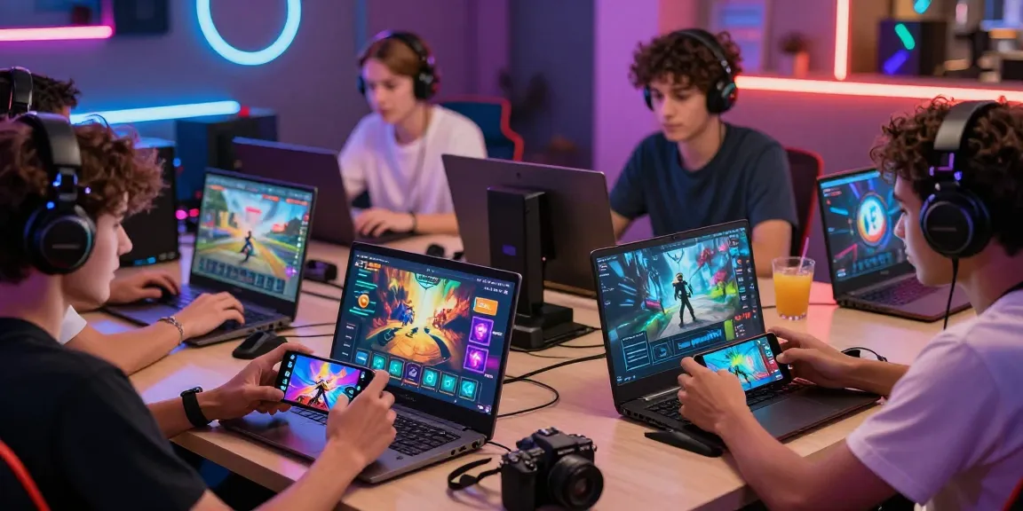 Xocdia 88 vibrant online gaming experience with diverse players engaging with multiple games in a colorful atmosphere