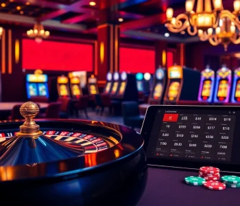 Experience the thrill of online betting at loto188.gb.net with vibrant casino visuals showcasing exciting games.