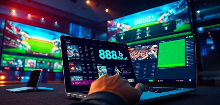 Engaging online betting interface of 888b.bet showcasing sports options and secure payment symbols.