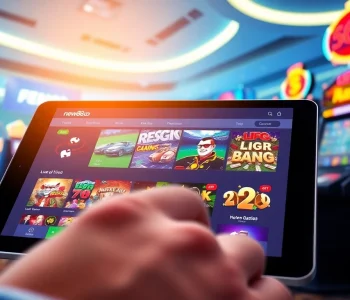 Engaging online gambling interface for new88go.com showcasing diverse games and vibrant digital elements.