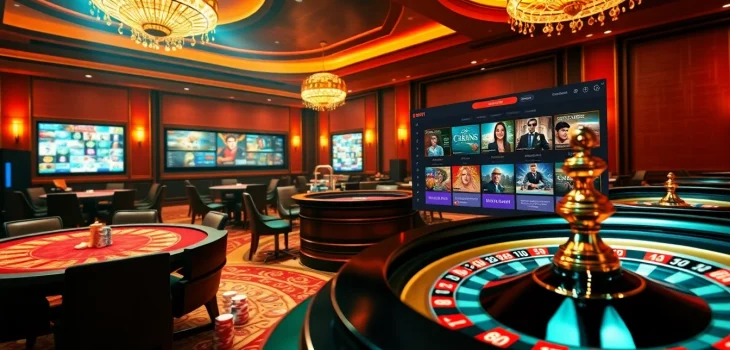 Experience the excitement of Nhà Cái 68VIP with engaging casino tables and vibrant gameplay showcasing online gambling.