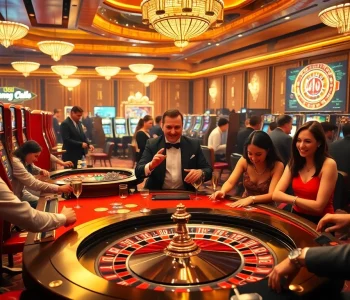Experience the thrill of gambling at luongsontv with luxurious casino tables and vibrant players.